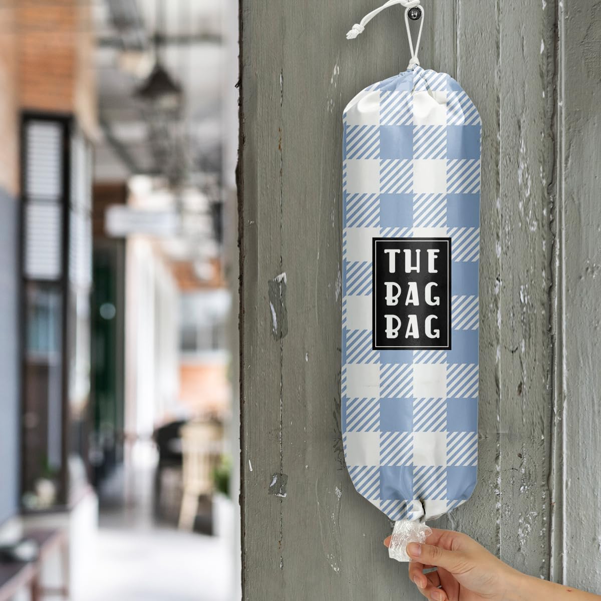 Plastic Bag Organizer, Shopping Bag holder, Wall Mount Plastic Bags Holders for grocery bags, Kitchen Washable Storage Dispenser, Carrier Storage Organizer Extra Large(23" x 9")