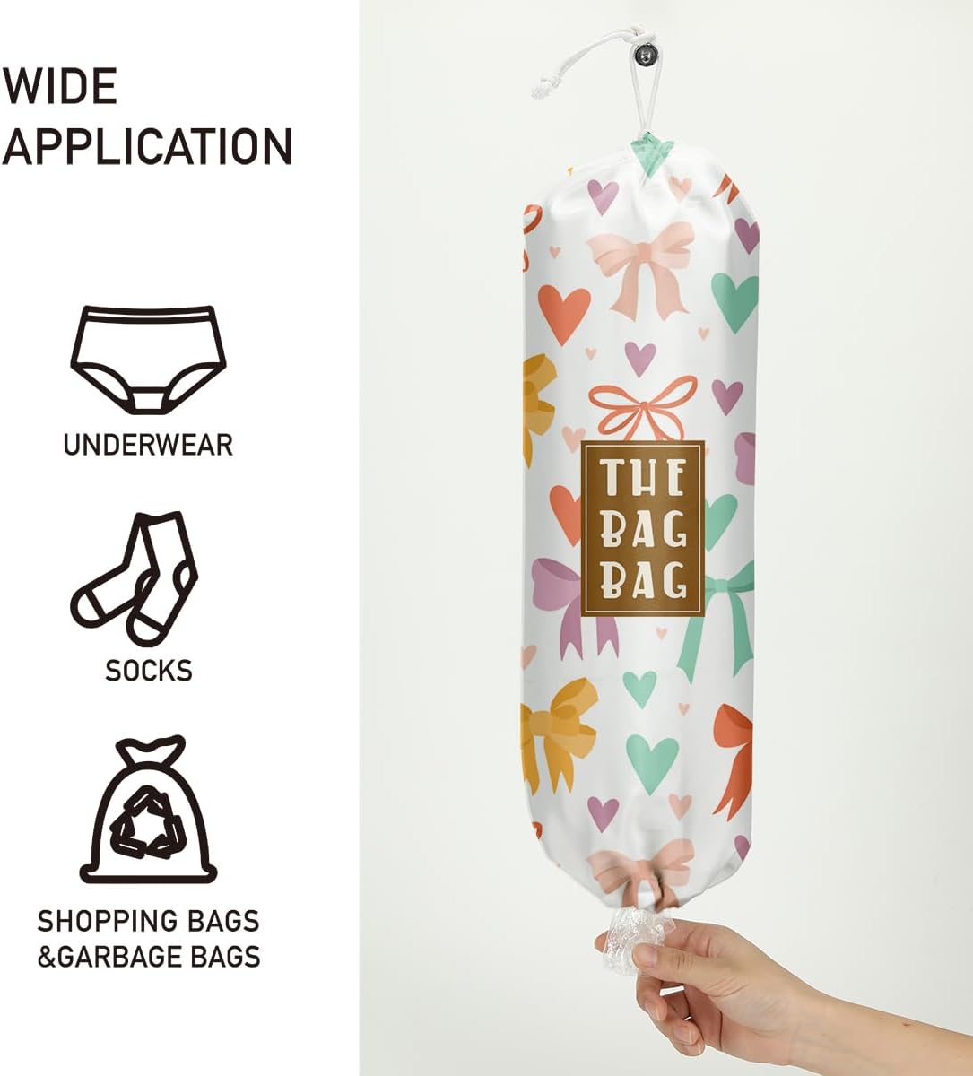 Plastic Bag Organizer, Shopping Bag holder, Wall Mount Plastic Bags Holders for grocery bags, Kitchen Washable Storage Dispenser, Carrier Storage Organizer Extra Large(23" x 9")