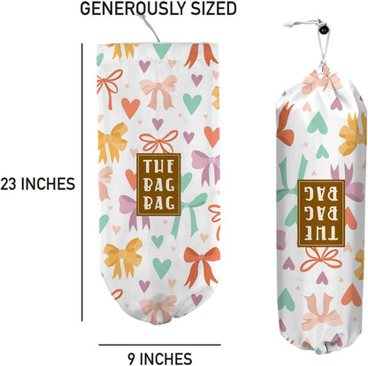 Plastic Bag Organizer, Shopping Bag holder, Wall Mount Plastic Bags Holders for grocery bags, Kitchen Washable Storage Dispenser, Carrier Storage Organizer Extra Large(23" x 9")