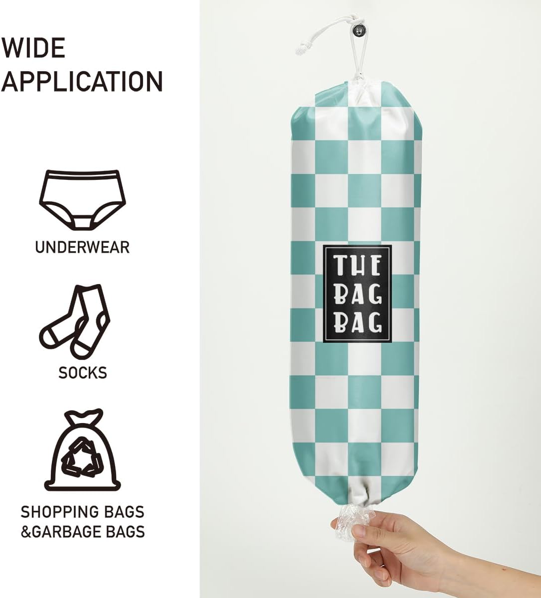 Plastic Bag Organizer, Shopping Bag holder, Wall Mount Plastic Bags Holders for grocery bags, Kitchen Washable Storage Dispenser, Carrier Storage Organizer Extra Large(23" x 9")