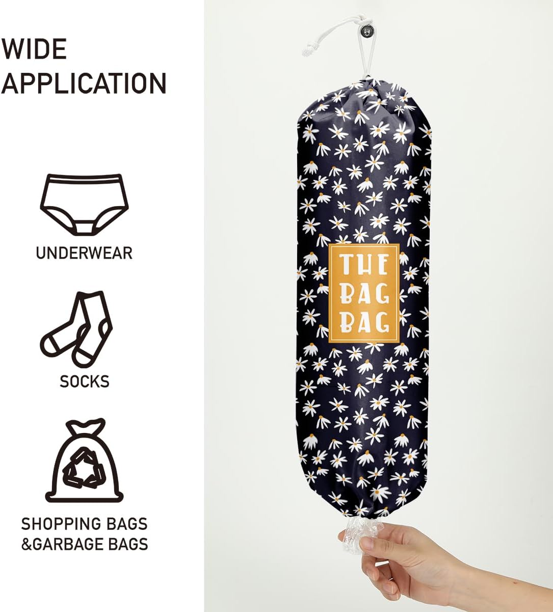 Plastic Bag Organizer, Shopping Bag holder, Wall Mount Plastic Bags Holders for grocery bags, Kitchen Washable Storage Dispenser, Carrier Storage Organizer Extra Large(23" x 9")