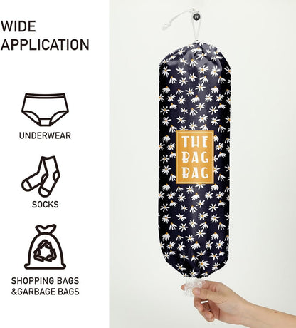 Plastic Bag Organizer, Shopping Bag holder, Wall Mount Plastic Bags Holders for grocery bags, Kitchen Washable Storage Dispenser, Carrier Storage Organizer Extra Large(23" x 9")