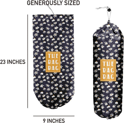 Plastic Bag Organizer, Shopping Bag holder, Wall Mount Plastic Bags Holders for grocery bags, Kitchen Washable Storage Dispenser, Carrier Storage Organizer Extra Large(23" x 9")