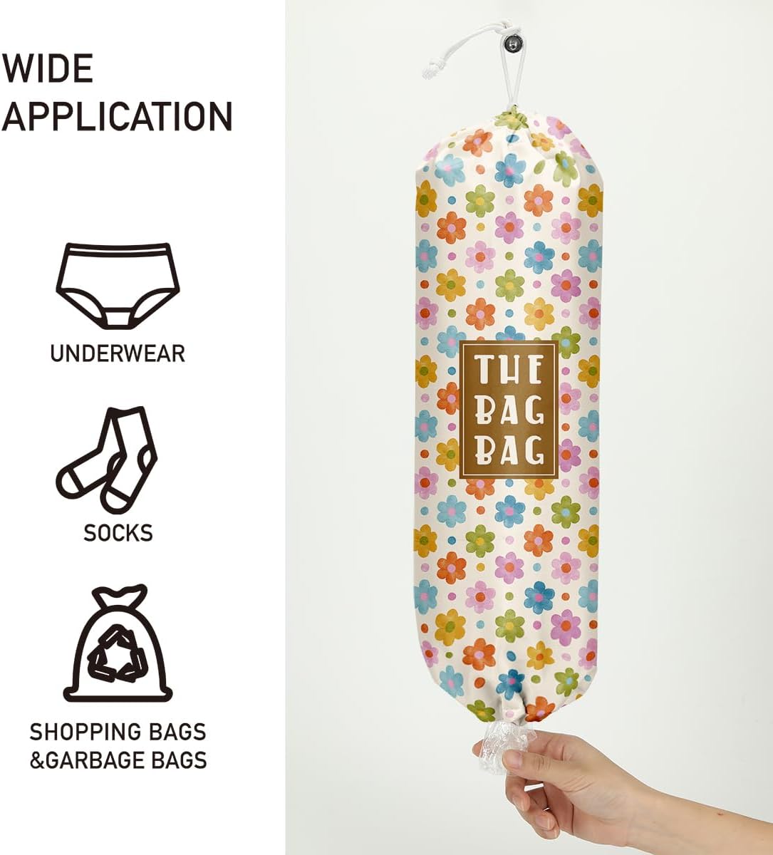 Plastic Bag Organizer, Shopping Bag holder, Wall Mount Plastic Bags Holders for grocery bags, Kitchen Washable Storage Dispenser, Carrier Storage Organizer Extra Large(23" x 9")