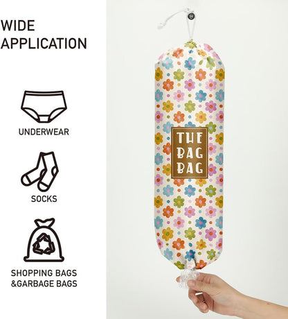 Plastic Bag Organizer, Shopping Bag holder, Wall Mount Plastic Bags Holders for grocery bags, Kitchen Washable Storage Dispenser, Carrier Storage Organizer Extra Large(23" x 9")