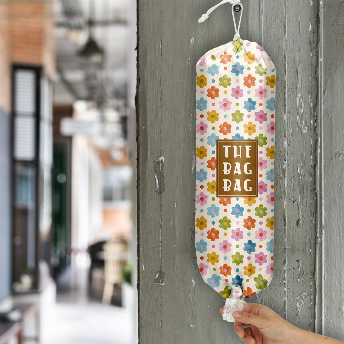 Plastic Bag Organizer, Shopping Bag holder, Wall Mount Plastic Bags Holders for grocery bags, Kitchen Washable Storage Dispenser, Carrier Storage Organizer Extra Large(23" x 9")