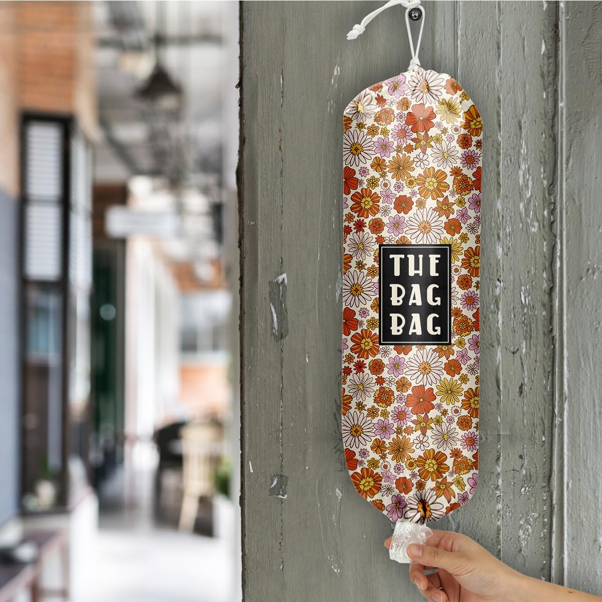 Plastic Bag Organizer, Shopping Bag holder, Wall Mount Plastic Bags Holders for grocery bags, Kitchen Washable Storage Dispenser, Carrier Storage Organizer Extra Large(23" x 9")