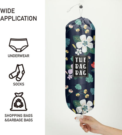 Plastic Bag Organizer, Shopping Bag holder, Wall Mount Plastic Bags Holders for grocery bags, Kitchen Washable Storage Dispenser, Carrier Storage Organizer Extra Large(23" x 9")