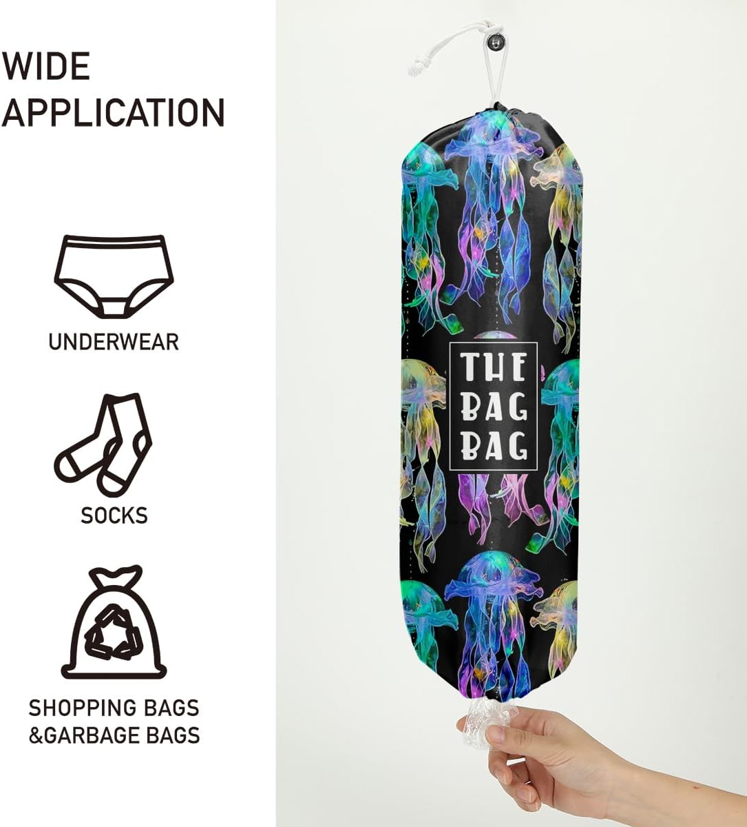 Plastic Bag Organizer, Shopping Bag holder, Wall Mount Plastic Bags Holders for grocery bags, Kitchen Washable Storage Dispenser, Carrier Storage Organizer Extra Large(23" x 9")