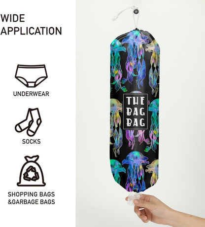Plastic Bag Organizer, Shopping Bag holder, Wall Mount Plastic Bags Holders for grocery bags, Kitchen Washable Storage Dispenser, Carrier Storage Organizer Extra Large(23" x 9")