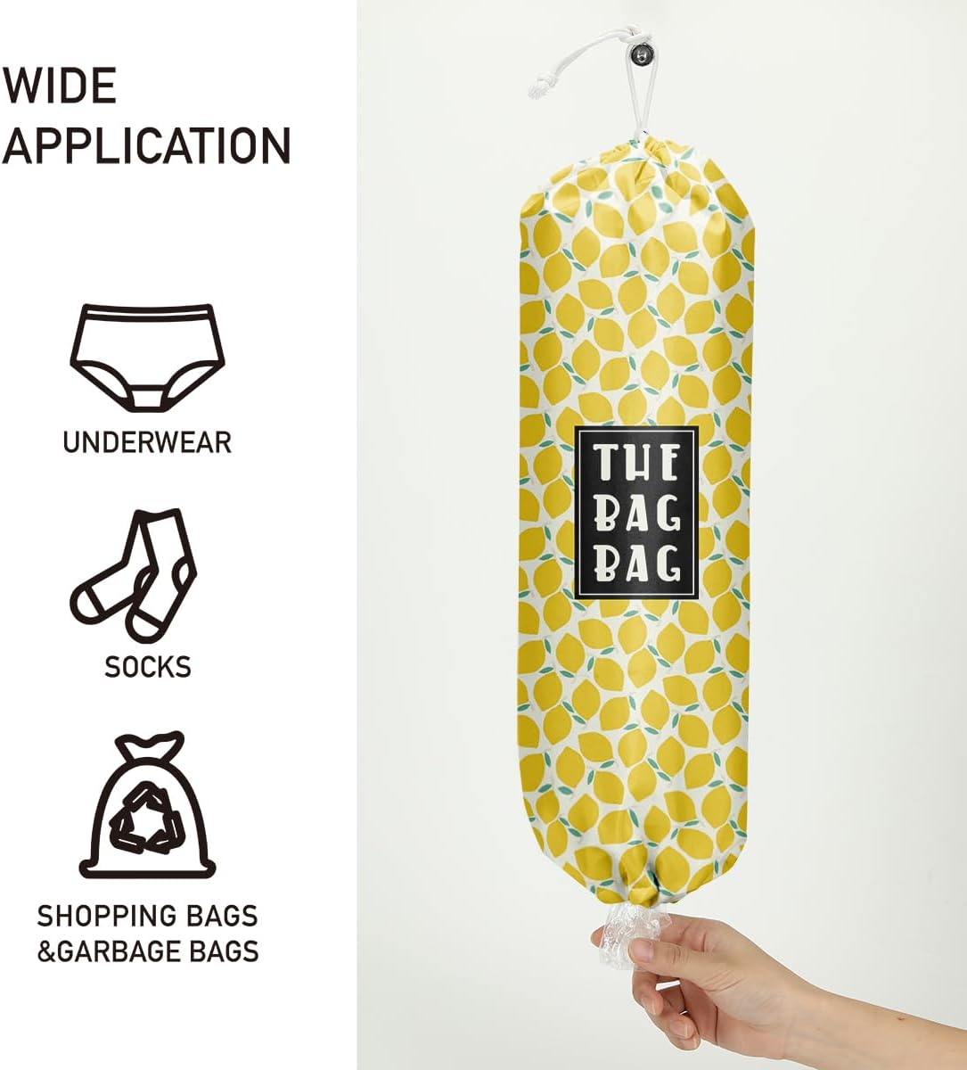 Plastic Bag Organizer, Shopping Bag holder, Wall Mount Plastic Bags Holders for grocery bags, Kitchen Washable Storage Dispenser, Carrier Storage Organizer Extra Large(23" x 9")