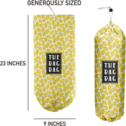 Plastic Bag Organizer, Shopping Bag holder, Wall Mount Plastic Bags Holders for grocery bags, Kitchen Washable Storage Dispenser, Carrier Storage Organizer Extra Large(23" x 9")