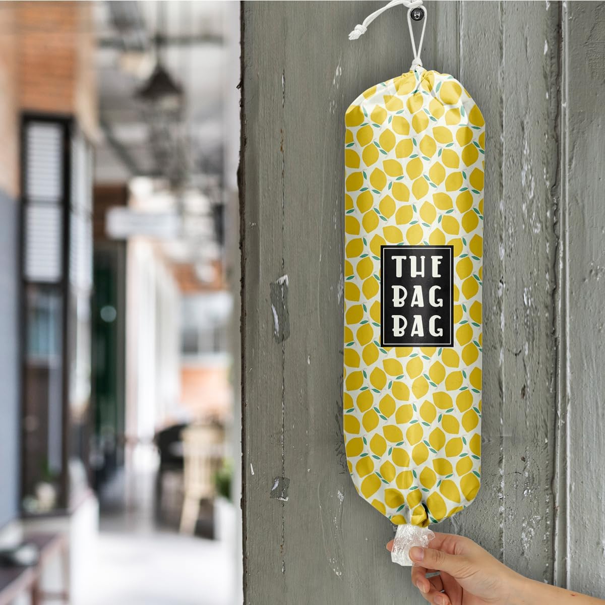 Plastic Bag Organizer, Shopping Bag holder, Wall Mount Plastic Bags Holders for grocery bags, Kitchen Washable Storage Dispenser, Carrier Storage Organizer Extra Large(23" x 9")