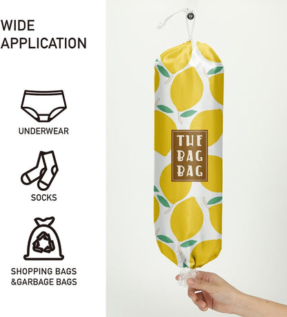 Plastic Bag Organizer, Shopping Bag holder, Wall Mount Plastic Bags Holders for grocery bags, Kitchen Washable Storage Dispenser, Carrier Storage Organizer Extra Large(23" x 9")