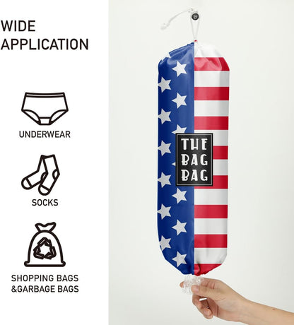 Plastic Bag Organizer, Shopping Bag holder, Wall Mount Plastic Bags Holders for grocery bags, Kitchen Washable Storage Dispenser, Carrier Storage Organizer Extra Large(23" x 9")