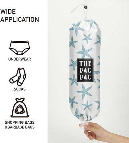 Plastic Bag Organizer, Shopping Bag holder, Wall Mount Plastic Bags Holders for grocery bags, Kitchen Washable Storage Dispenser, Carrier Storage Organizer Extra Large(23" x 9")