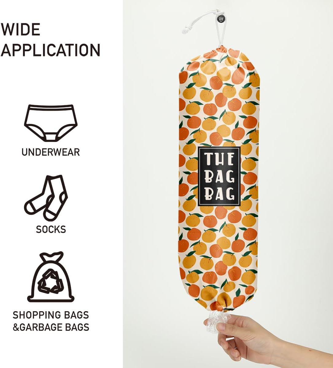 Plastic Bag Organizer, Shopping Bag holder, Wall Mount Plastic Bags Holders for grocery bags, Kitchen Washable Storage Dispenser, Carrier Storage Organizer Extra Large(23" x 9")
