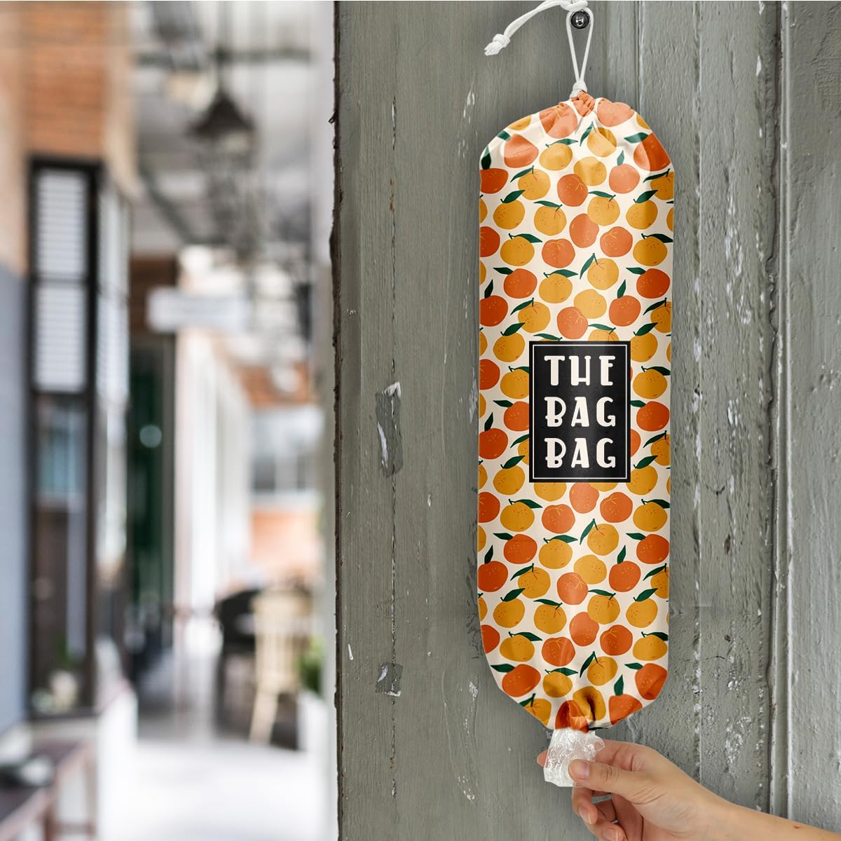 Plastic Bag Organizer, Shopping Bag holder, Wall Mount Plastic Bags Holders for grocery bags, Kitchen Washable Storage Dispenser, Carrier Storage Organizer Extra Large(23" x 9")