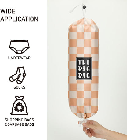 Plastic Bag Organizer, Shopping Bag holder, Wall Mount Plastic Bags Holders for grocery bags, Kitchen Washable Storage Dispenser, Carrier Storage Organizer Extra Large(23" x 9")