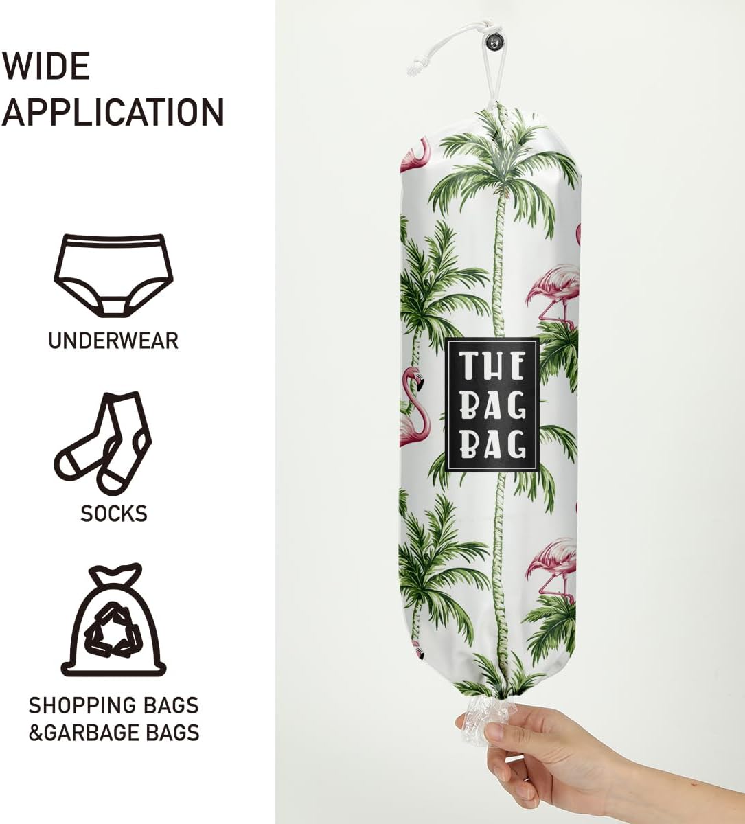 Plastic Bag Organizer, Shopping Bag holder, Wall Mount Plastic Bags Holders for grocery bags, Kitchen Washable Storage Dispenser, Carrier Storage Organizer Extra Large(23" x 9")