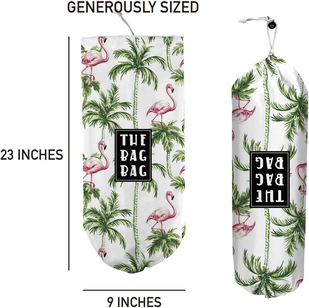 Plastic Bag Organizer, Shopping Bag holder, Wall Mount Plastic Bags Holders for grocery bags, Kitchen Washable Storage Dispenser, Carrier Storage Organizer Extra Large(23" x 9")