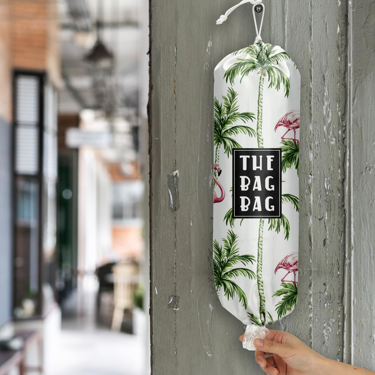 Plastic Bag Organizer, Shopping Bag holder, Wall Mount Plastic Bags Holders for grocery bags, Kitchen Washable Storage Dispenser, Carrier Storage Organizer Extra Large(23" x 9")