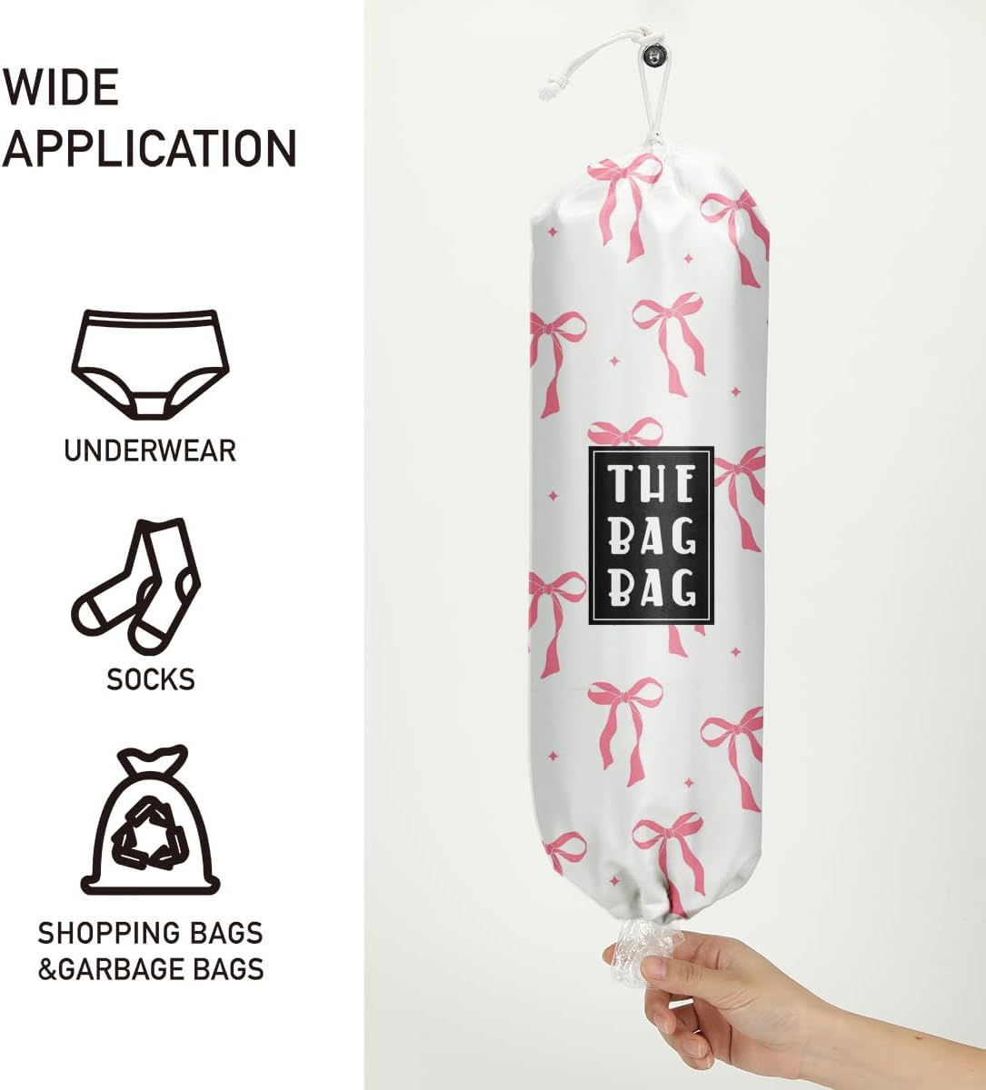 Plastic Bag Organizer, Shopping Bag holder, Wall Mount Plastic Bags Holders for grocery bags, Kitchen Washable Storage Dispenser, Carrier Storage Organizer Extra Large(23" x 9")
