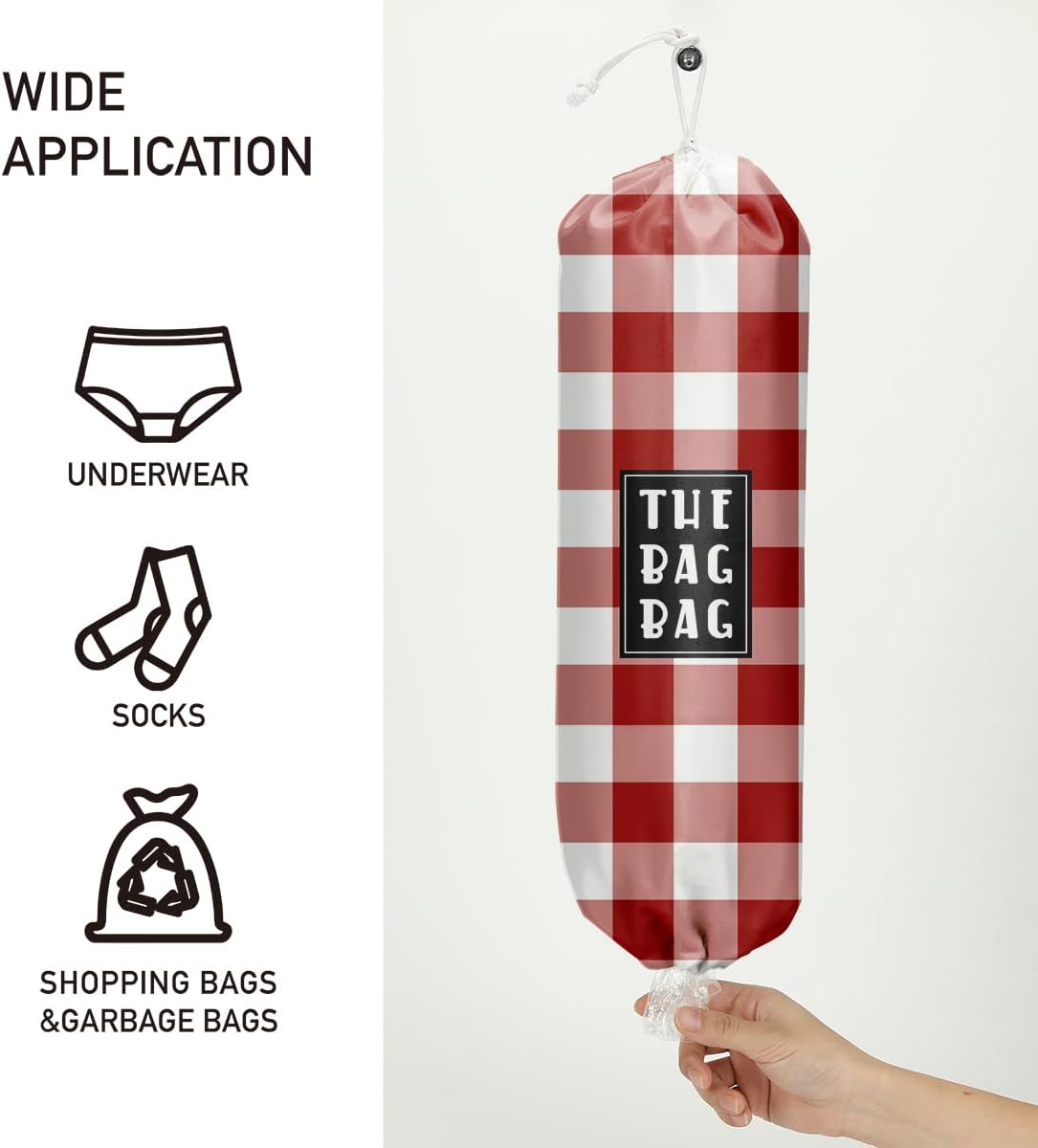 Plastic Bag Organizer, Shopping Bag holder, Wall Mount Plastic Bags Holders for grocery bags, Kitchen Washable Storage Dispenser, Carrier Storage Organizer Extra Large(23" x 9")