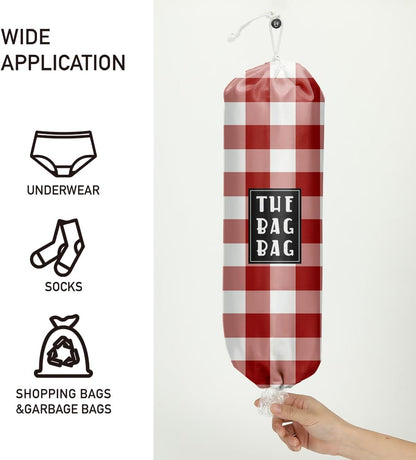 Plastic Bag Organizer, Shopping Bag holder, Wall Mount Plastic Bags Holders for grocery bags, Kitchen Washable Storage Dispenser, Carrier Storage Organizer Extra Large(23" x 9")