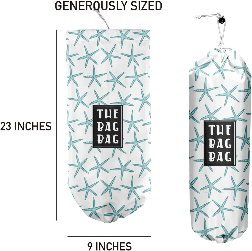 Plastic Bag Organizer, Shopping Bag holder, Wall Mount Plastic Bags Holders for grocery bags, Kitchen Washable Storage Dispenser, Carrier Storage Organizer Extra Large(23" x 9")