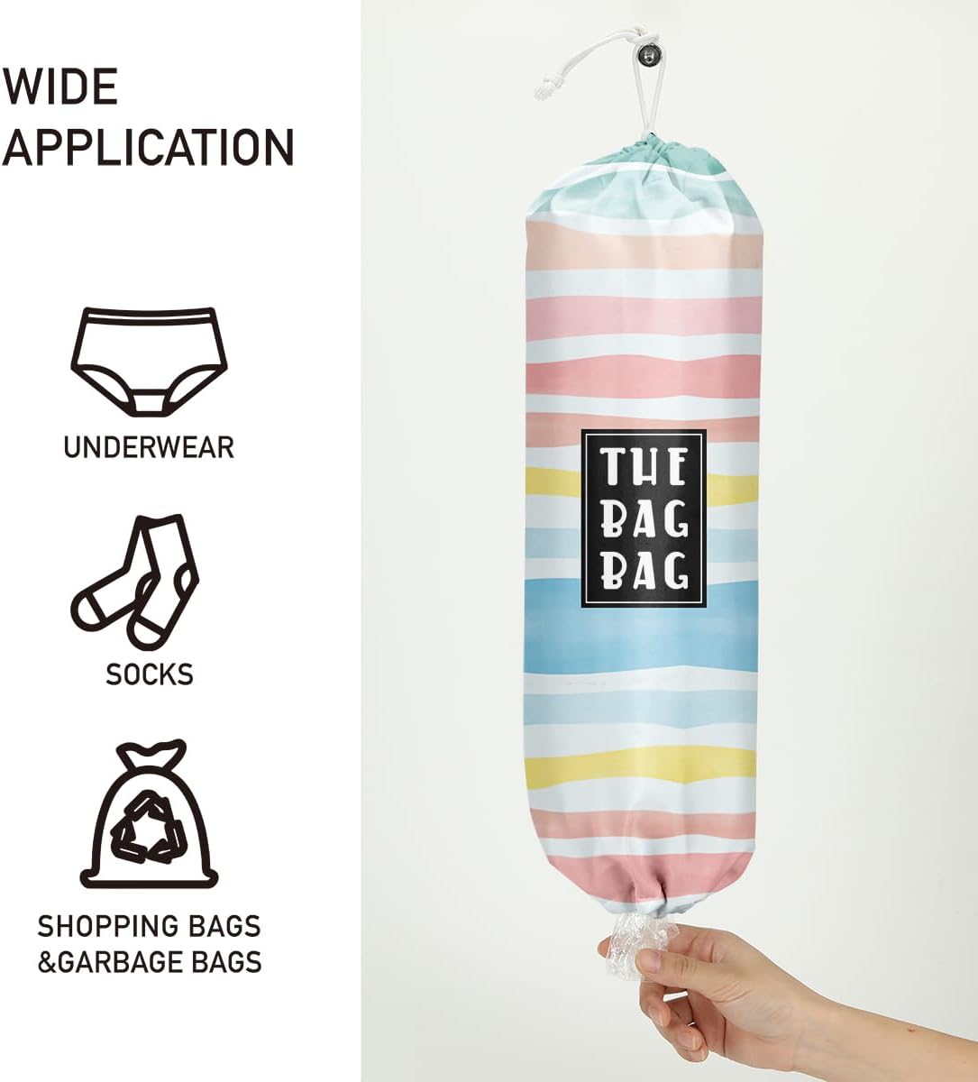 Plastic Bag Organizer, Shopping Bag holder, Wall Mount Plastic Bags Holders for grocery bags, Kitchen Washable Storage Dispenser, Carrier Storage Organizer Extra Large(23" x 9")
