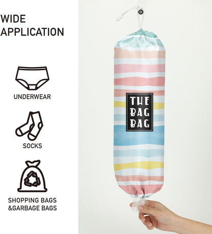 Plastic Bag Organizer, Shopping Bag holder, Wall Mount Plastic Bags Holders for grocery bags, Kitchen Washable Storage Dispenser, Carrier Storage Organizer Extra Large(23" x 9")