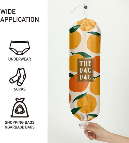 Plastic Bag Organizer, Shopping Bag holder, Wall Mount Plastic Bags Holders for grocery bags, Kitchen Washable Storage Dispenser, Carrier Storage Organizer Extra Large(23" x 9")