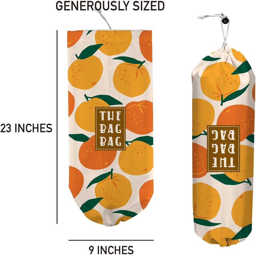Plastic Bag Organizer, Shopping Bag holder, Wall Mount Plastic Bags Holders for grocery bags, Kitchen Washable Storage Dispenser, Carrier Storage Organizer Extra Large(23" x 9")