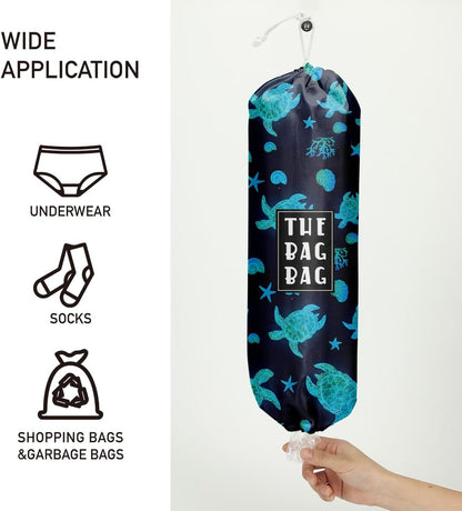 Plastic Bag Organizer, Shopping Bag holder, Wall Mount Plastic Bags Holders for grocery bags, Kitchen Washable Storage Dispenser, Carrier Storage Organizer Extra Large(23" x 9")