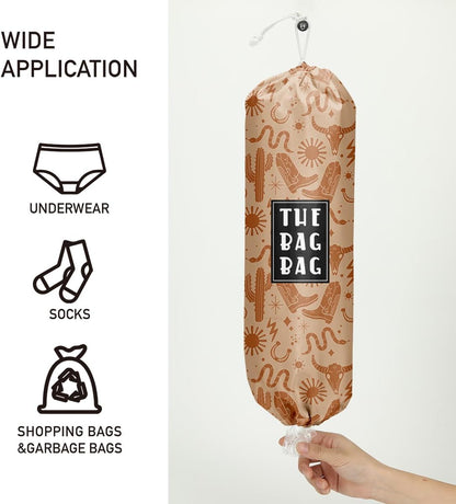 Plastic Bag Organizer, Shopping Bag holder, Wall Mount Plastic Bags Holders for grocery bags, Kitchen Washable Storage Dispenser, Carrier Storage Organizer Extra Large(23" x 9")