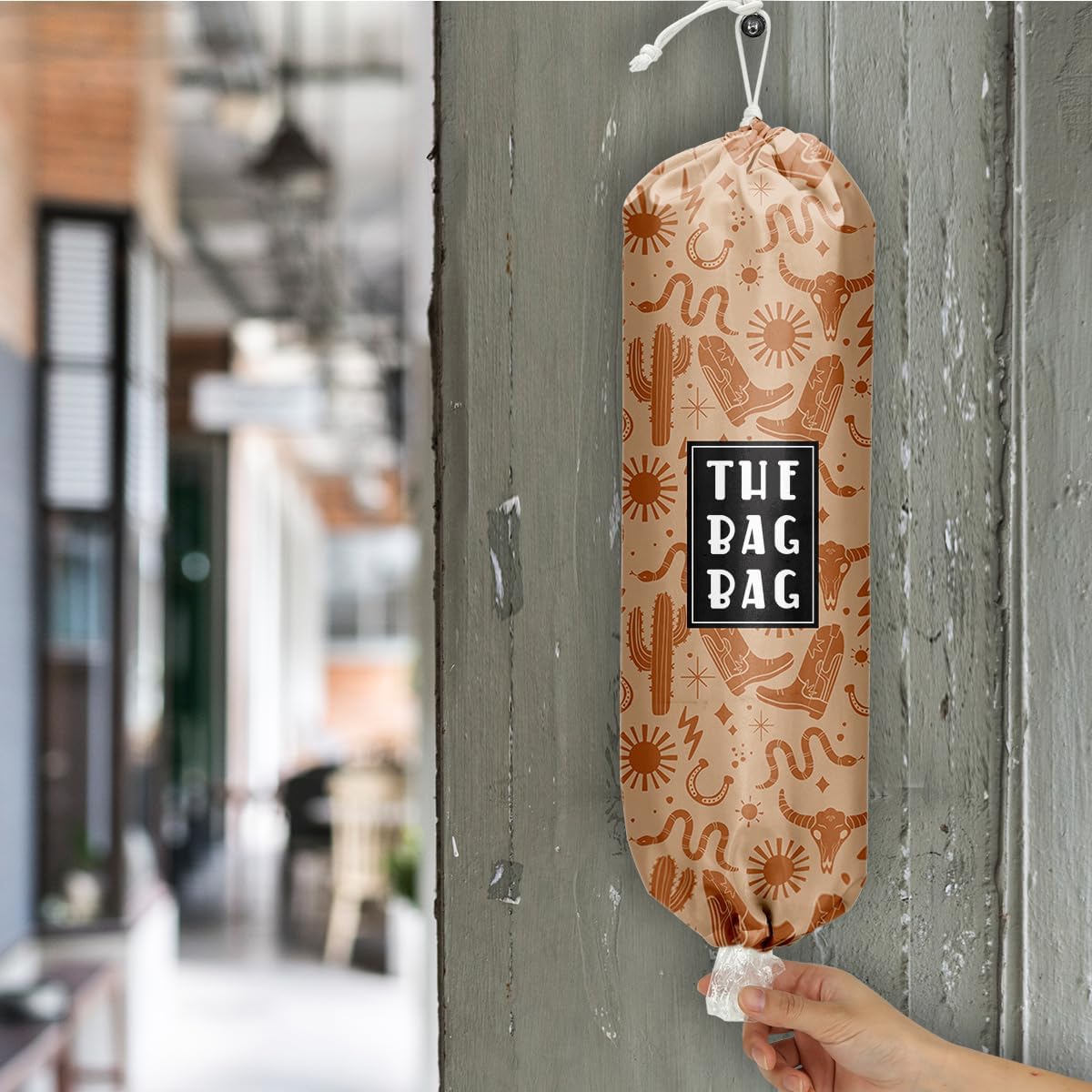 Plastic Bag Organizer, Shopping Bag holder, Wall Mount Plastic Bags Holders for grocery bags, Kitchen Washable Storage Dispenser, Carrier Storage Organizer Extra Large(23" x 9")