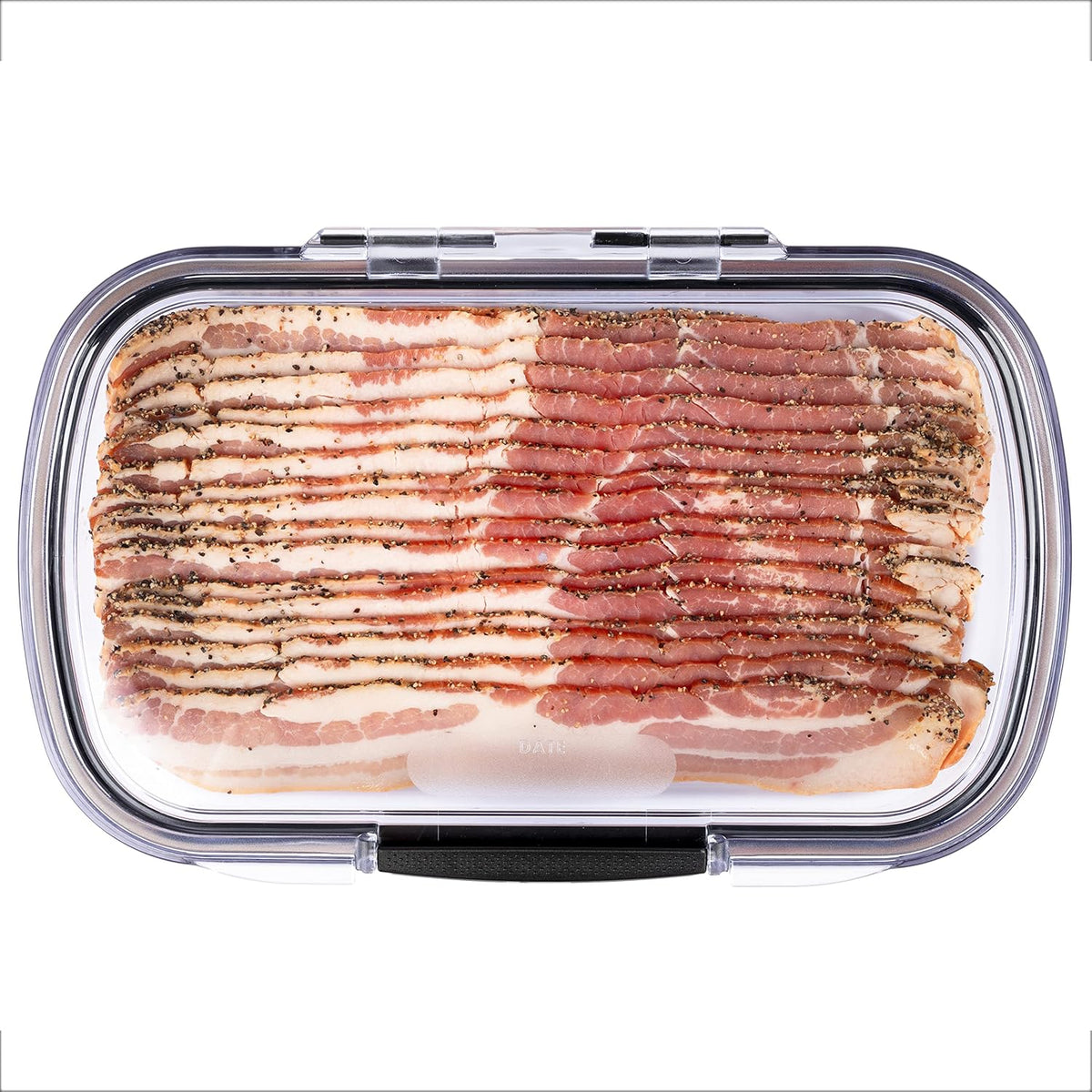 Progressive Prokeeper + Deli Storage Set: Air-Tight Silicone Sealed Containers w Grooved Bottom, Dry Erase Lid, BPA-Free, Stackable, Keeps Meats & Cheeses Fresh Longer, 3-Piece Set (1.65L, .69L, 1.6L)