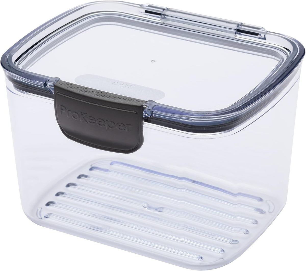 Progressive Prokeeper + Deli Storage Set: Air-Tight Silicone Sealed Containers w Grooved Bottom, Dry Erase Lid, BPA-Free, Stackable, Keeps Meats & Cheeses Fresh Longer, 3-Piece Set (1.65L, .69L, 1.6L)