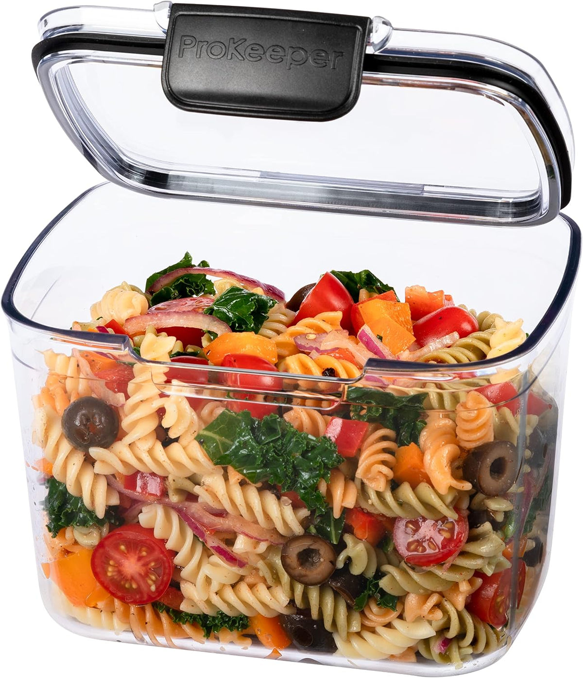 Progressive Prokeeper + Deli Storage Set: Air-Tight Silicone Sealed Containers w Grooved Bottom, Dry Erase Lid, BPA-Free, Stackable, Keeps Meats & Cheeses Fresh Longer, 3-Piece Set (1.65L, .69L, 1.6L)