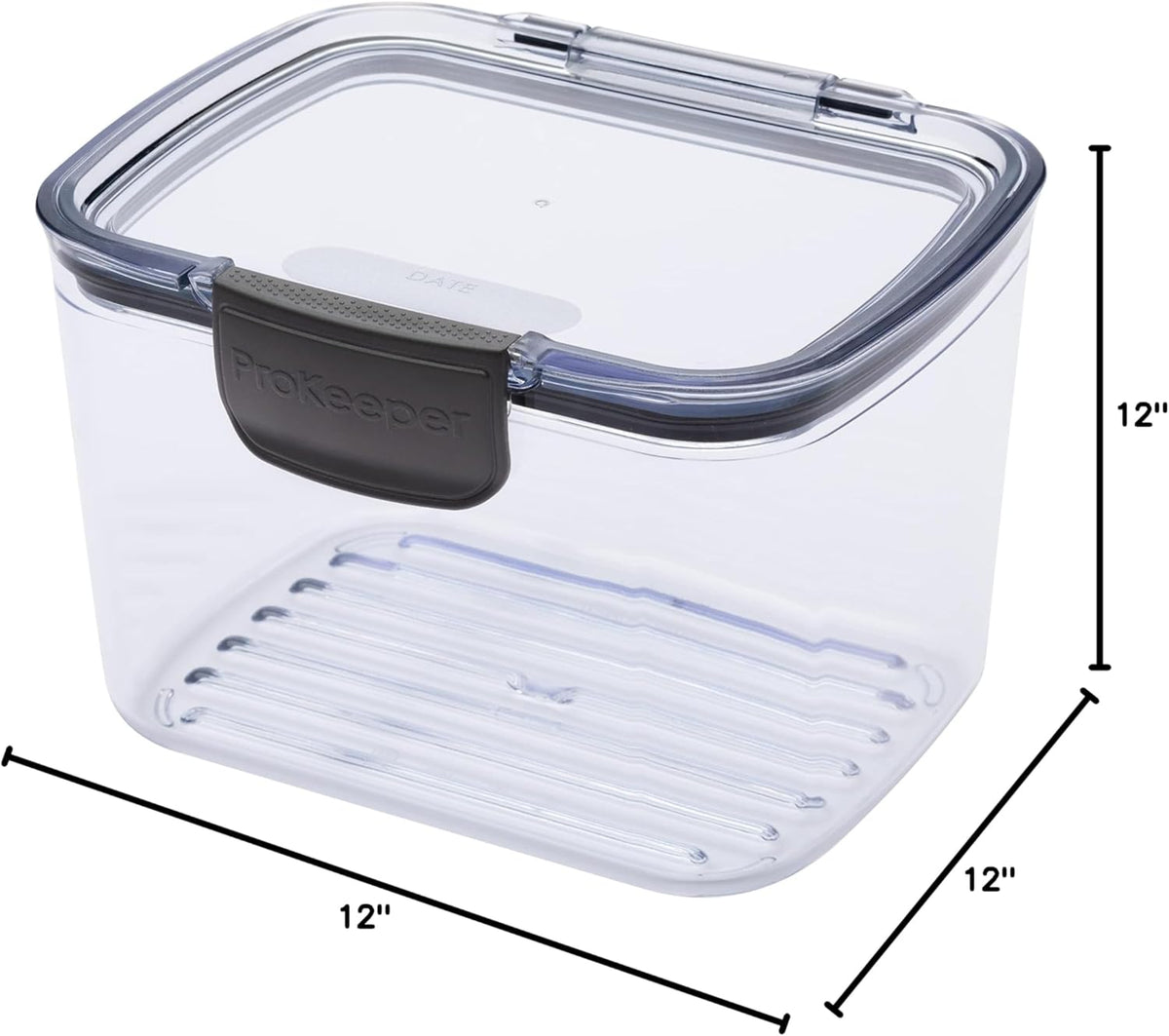 Progressive Prokeeper + Deli Storage Set: Air-Tight Silicone Sealed Containers w Grooved Bottom, Dry Erase Lid, BPA-Free, Stackable, Keeps Meats & Cheeses Fresh Longer, 3-Piece Set (1.65L, .69L, 1.6L)