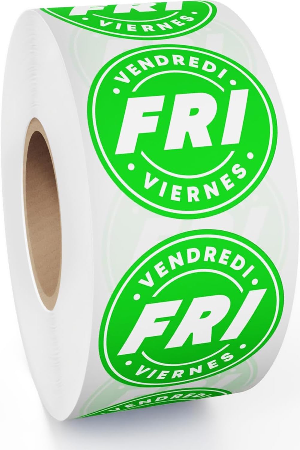 Day of Week Labels for Restaurant, 7000 Day Dots, Food Date Stickers 3/4 in
