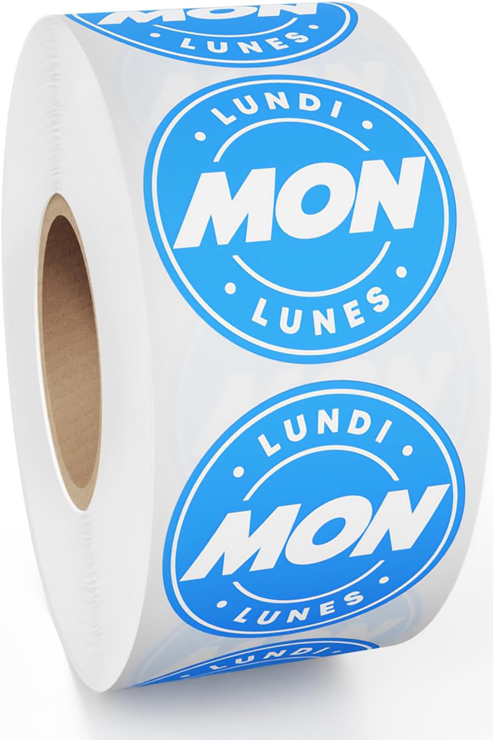 Day of Week Labels for Restaurant, 7000 Day Dots, Food Date Stickers 3/4 in