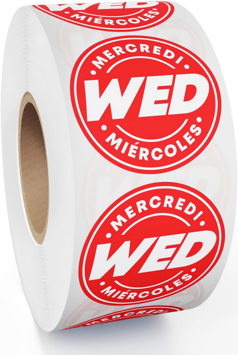 Day of Week Labels for Restaurant, 7000 Day Dots, Food Date Stickers 3/4 in