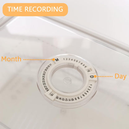 Cheese Container with Airtight Lid and Time Recording - Fridge Cheese Saver 丨NOT DISHWASHER SAFE 丨