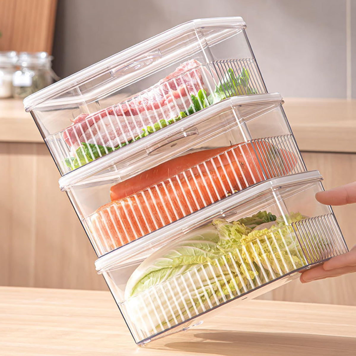 Cheese Container with Airtight Lid and Time Recording - Fridge Cheese Saver 丨NOT DISHWASHER SAFE 丨