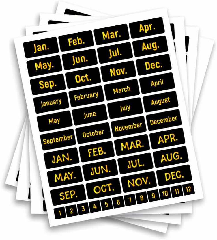 200 Pcs Kitchen Pantry Label Stickers, Black Preprinted Food Storage Jar Labels Self-Adhesive PVC Waterproof Spice and Pantry Organization Stickers for Containers, 0.75 x 1.58 Inch