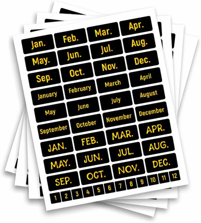 200 Pcs Kitchen Pantry Label Stickers, Black Preprinted Food Storage Jar Labels Self-Adhesive PVC Waterproof Spice and Pantry Organization Stickers for Containers, 0.75 x 1.58 Inch