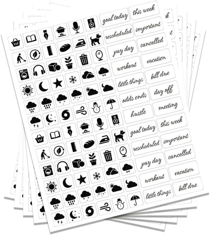 200 Pcs Kitchen Pantry Label Stickers, Black Preprinted Food Storage Jar Labels Self-Adhesive PVC Waterproof Spice and Pantry Organization Stickers for Containers, 0.75 x 1.58 Inch