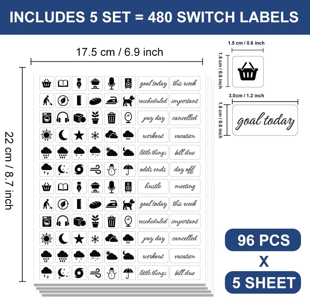 200 Pcs Kitchen Pantry Label Stickers, Black Preprinted Food Storage Jar Labels Self-Adhesive PVC Waterproof Spice and Pantry Organization Stickers for Containers, 0.75 x 1.58 Inch